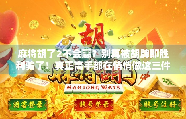 麻将胡了2不会赢？别再被胡牌即胜利骗了！真正高手都在悄悄做这三件事