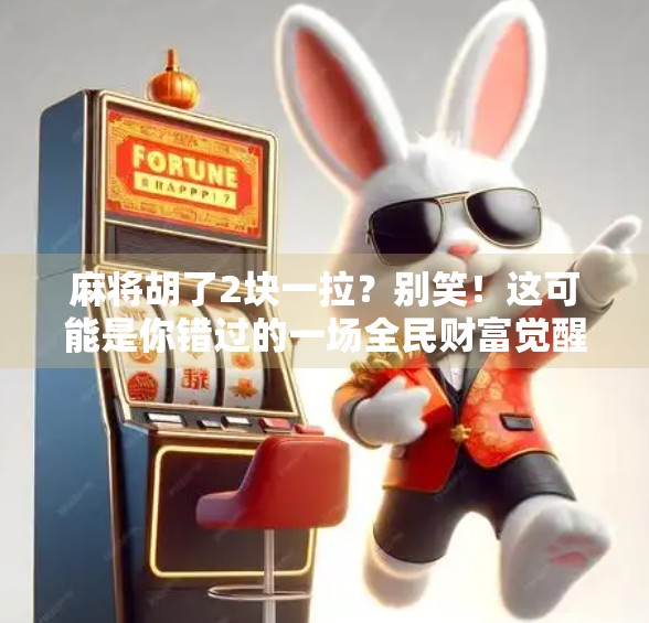 麻将胡了2块一拉？别笑！这可能是你错过的一场全民财富觉醒